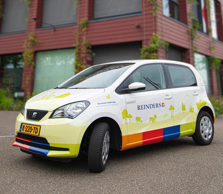 Afbeelding van een elektrische auto.